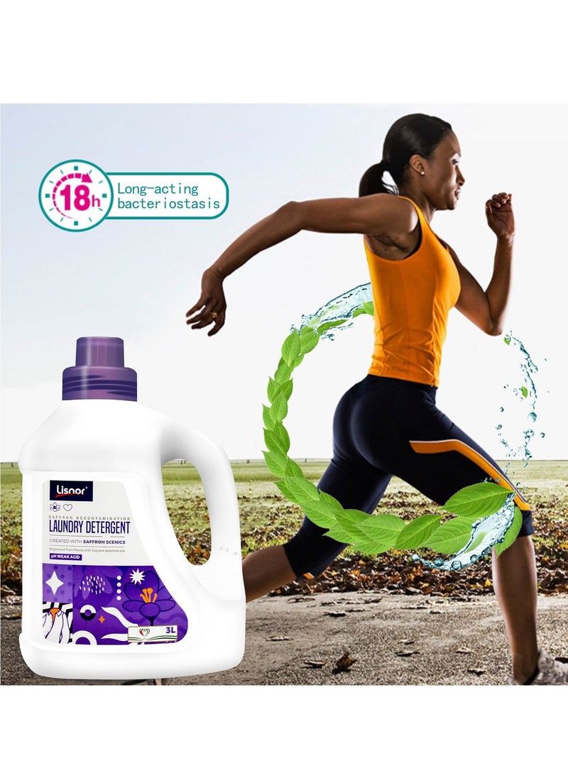 Laundry Liquid Detergent Saffron Decontamination 3L. Created with Saffron Scenics Originated from Persia with Fragrant Essential Oils.