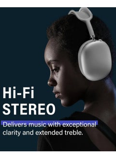 P9 P9 Bluetooth Wireless Headset Over-Ear Headphone With Mic White  - Image 2