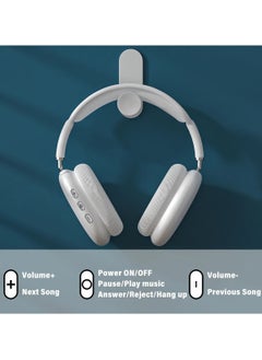 P9 P9 Bluetooth Wireless Headset Over-Ear Headphone With Mic White  - Image 5