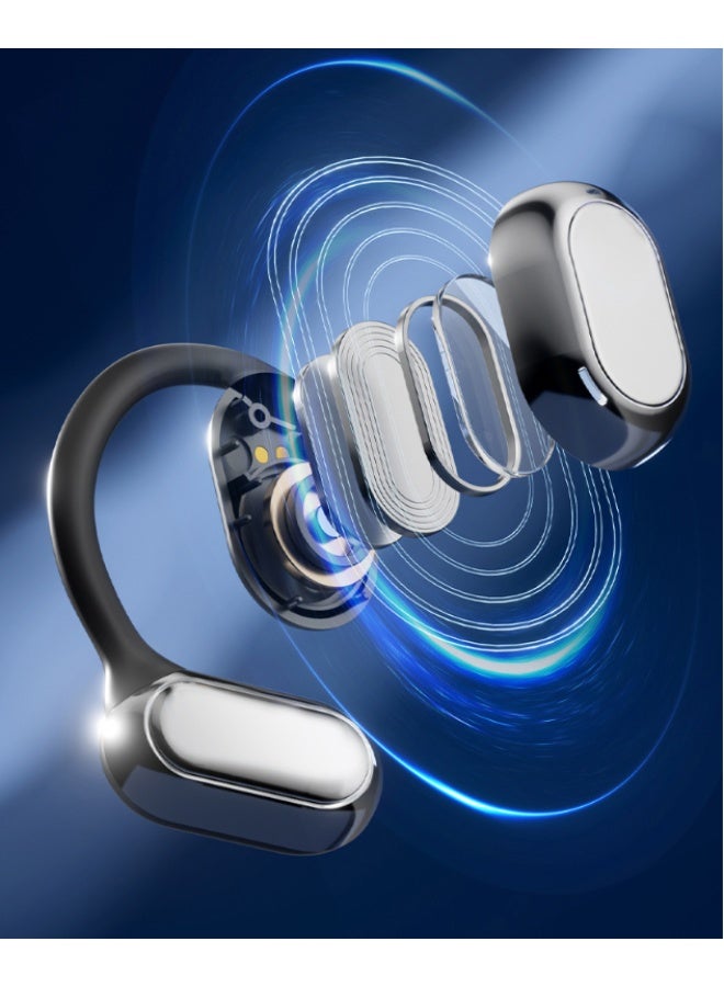 Wireless Earphones, Bluetooth Earphones, Futuristic Aesthetic Design, Feather Like Wearing, Open Ear Listening, Long Battery Life, Ios And Android  - Image 2