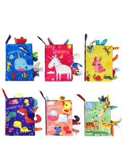 Generic Baby Tail Cloth Book Toy Book Tearable Baby Cloth Book Ringing Paper Enlightenment Book Black And White-Color:The Whale-Specifications:OPP  - Image 3