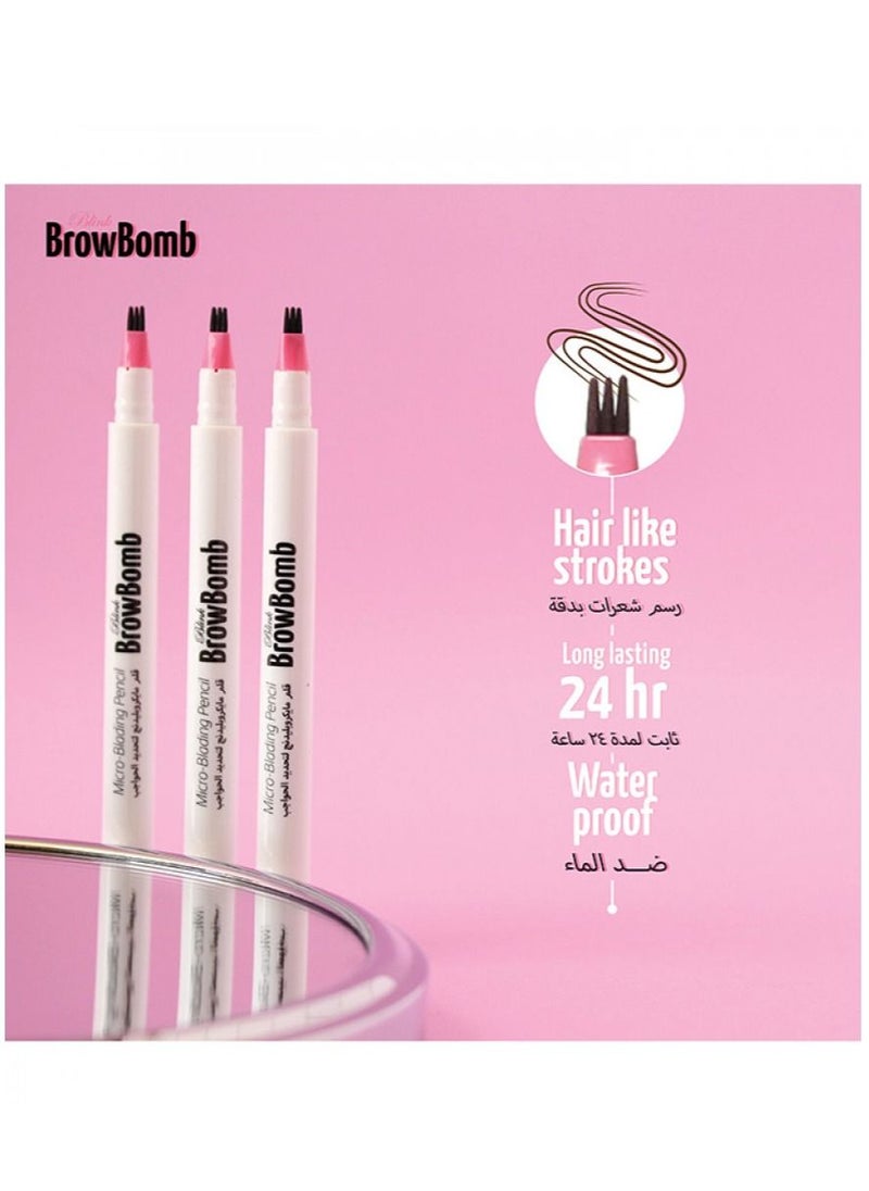 Blink - Blink Brow Bomb Micro-Blading Pencil 02 Lady Brunette 0.07g - Image 1