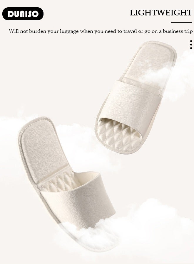 DUNISO Shower Shoes, Foldable Travel Slippers, Non Slip Shower Shoes, Soft Lightweight Hotel Slippers, Space Saving Business Trips Slippers for Bathroom, Hotel, Beach & Indoor - Image 4