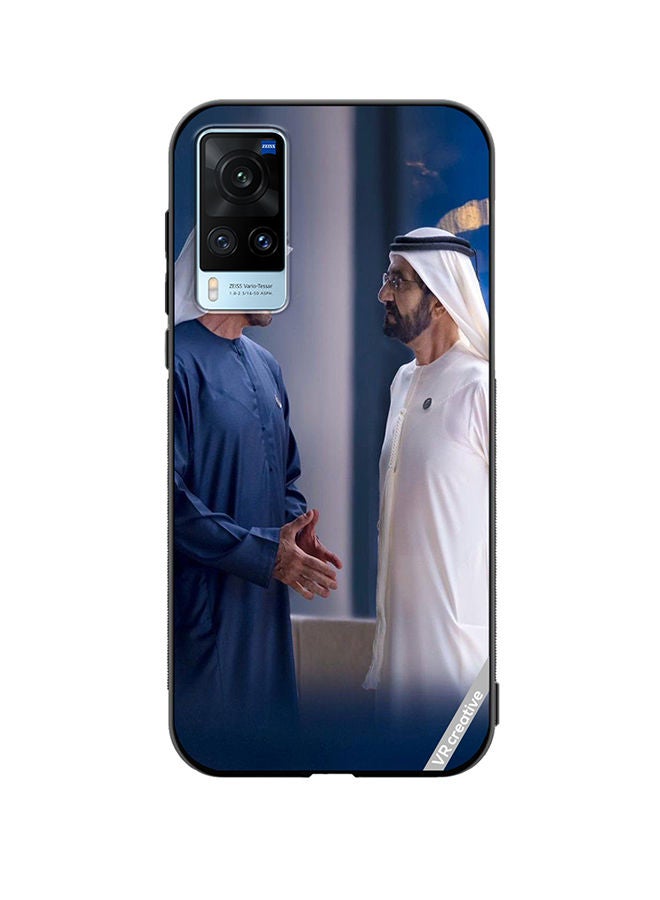 VR CREATIVE Protective Case Cover For Vivo X60 Sheikh Mohamed Bin Zayed Al Nahyan And Sheikh Mohammed Bin Rashid Al Maktoum Design Multicolour - Image 1