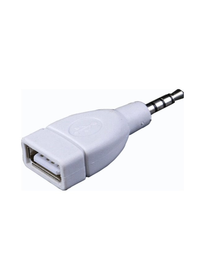 Car mounted 3.5mm plug converter aux to USB data cable car audio aux audio MP3 adapter - Image 5
