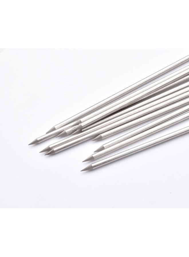 HONSHEN 30 Pack 10 Inch Metal Barbecue Skewers, Stainless Steel BBQ Skewers, Shish Kebab Kabob Skewers (BBQ 10Inch-30p) - Image 4
