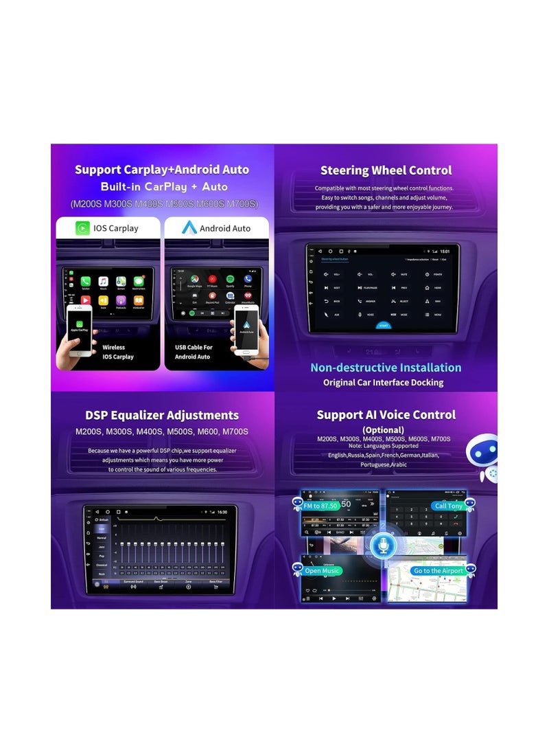 SHEZA STAR Android Car Stereo for Suzuki Kizashi 2009 2010 2011 2012 2013 2014 2015 4GB RAM 64GB ROM MirrorLink WiFi BT, 9 Inch Support Apple Carplay, IPS Touch Screen with Backup Camera Included  - Image 2