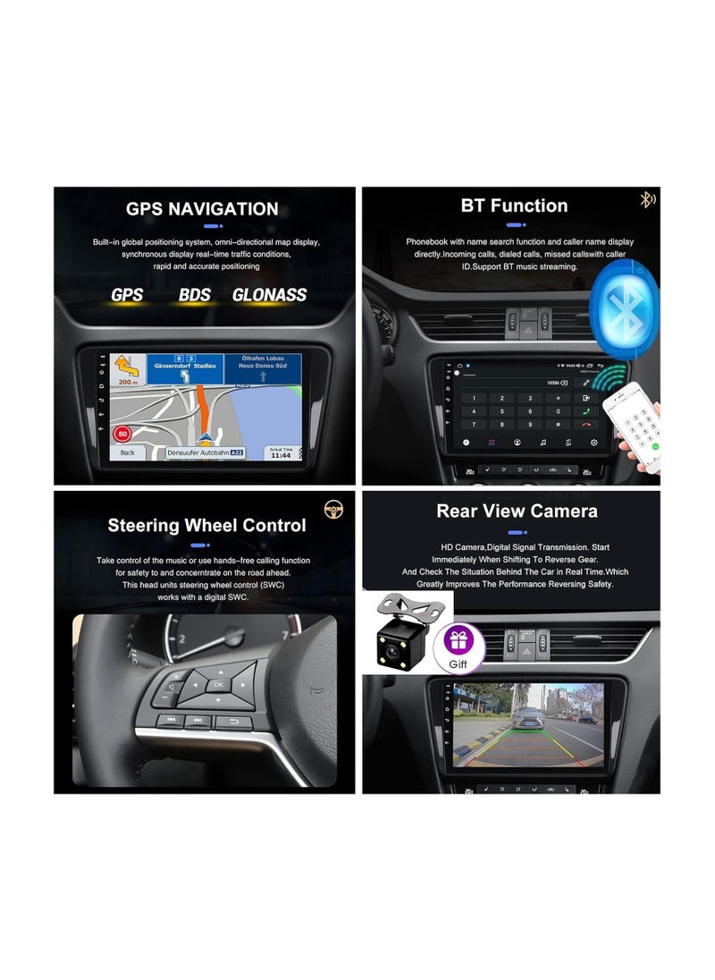 SHEZA STAR Android Car Stereo for Suzuki Kizashi 2009 2010 2011 2012 2013 2014 2015 4GB RAM 64GB ROM MirrorLink WiFi BT, 9 Inch Support Apple Carplay, IPS Touch Screen with Backup Camera Included  - Image 4