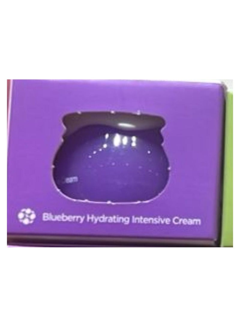FRUDIA Blueberry Hydrating Intensive Face Cream, Vegan Korean Face Moisturizer w/69% Blueberry Extract, Panthenol & WS BS Care EX for Dry Skin (0.33 fl oz) - Image 2
