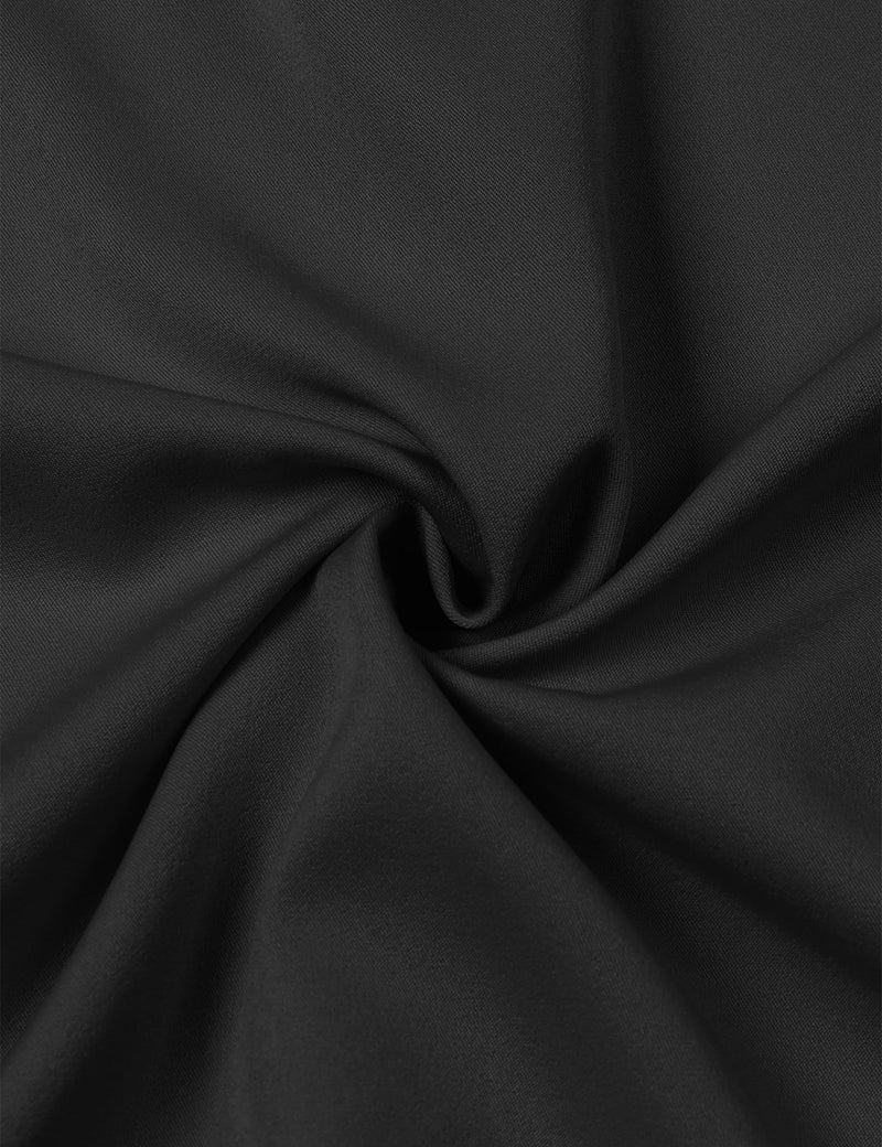 ZEROYAA Men's Wrinkle Free Long Sleeve Dress Shirt Business Casual Stretch Modern Slim Fit Button Down Shirts for Wedding and Office Black Medium - Image 4