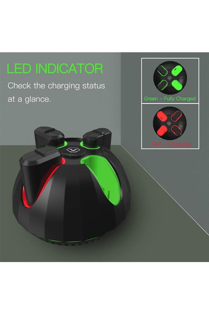 L&E Controller Battery Packs for Xbox 4 x 1300mAh, Compatible with Xbox Series X/Xbox Series S/Xbox One/Xbox One S/X/Elite Controller, Rechargeable Battery kit with 4-Slot Station & Type-C Cable - Image 2