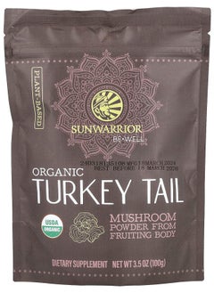 Sunwarrior Be Well Organic Turkey Tail Mushroom Powder 3.5 oz (100 g) 