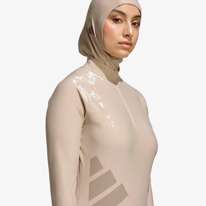 Adidas  BIG BARS LONG SLEEVE SWIM TOP for Women | Best Price UAE