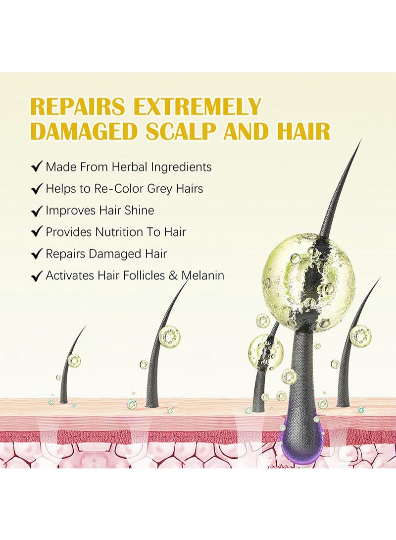 LUNOON 5% Minioxidil Hair Growth Serum for with Biotin Regrowth Hair Treatment For Thickens Hair Promotes Hair Density Help to Stop Thinning loss Hair stimulates Hair Growth, Regain Hair Serum-60ml - Image 5