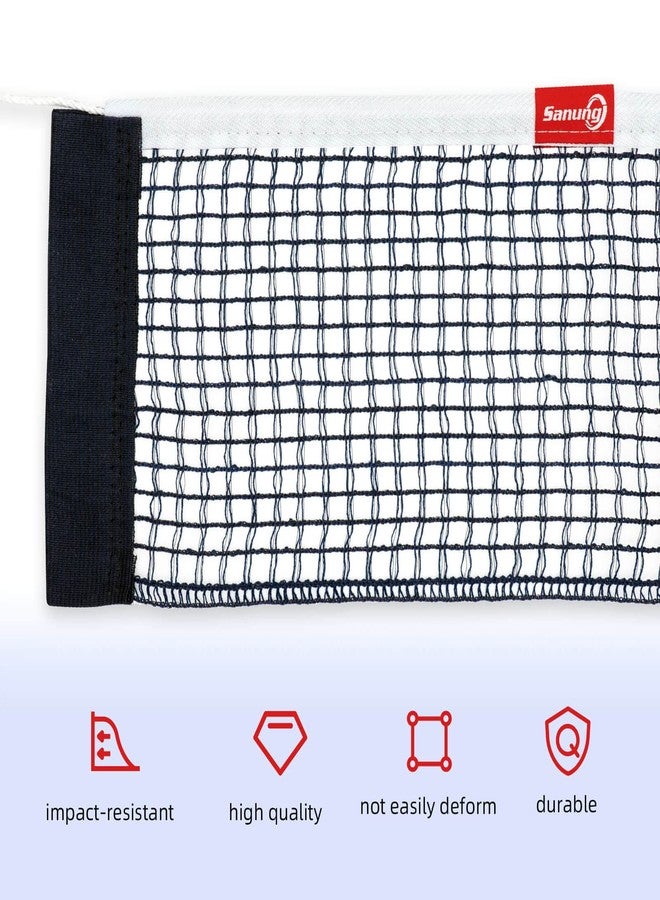 Sanung C-X1 Table Tennis Net Set, 2 Pieces Ping Pong Mesh Net with Chain for Indoor and Outdoor Training Competition Use, Easy to Set Up, Navy Blue - Image 3