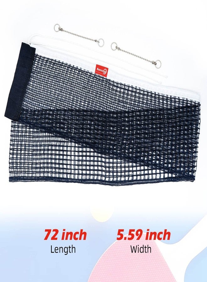 Sanung C-X1 Table Tennis Net Set, 2 Pieces Ping Pong Mesh Net with Chain for Indoor and Outdoor Training Competition Use, Easy to Set Up, Navy Blue - Image 5
