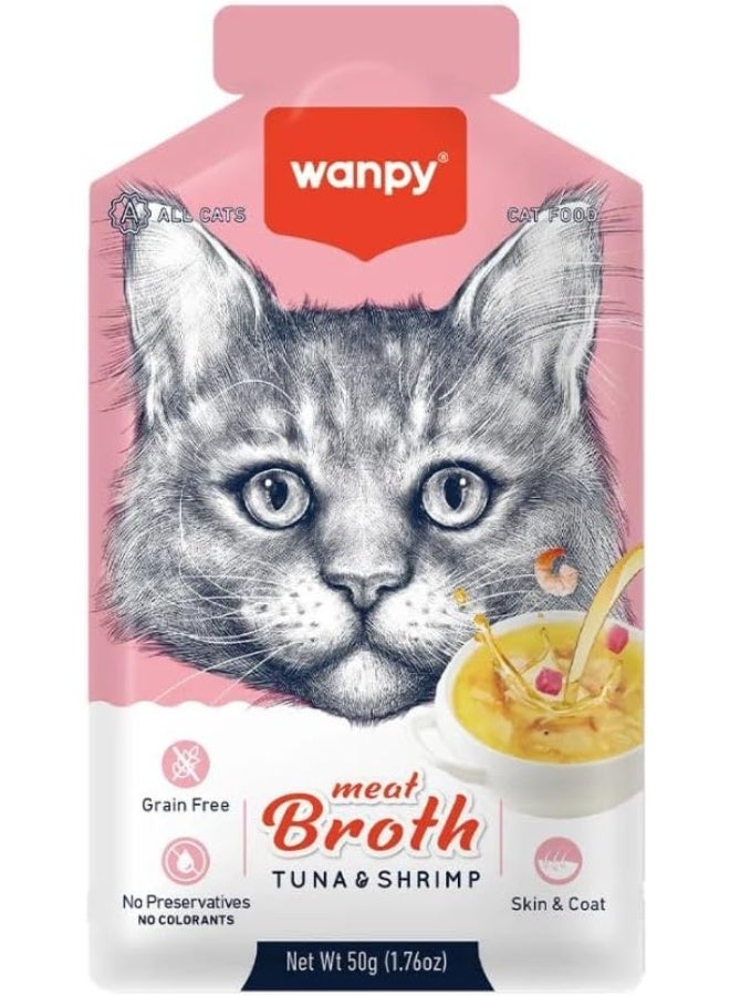 Wanpy grain-free cat food broth- 4 pouch, each pouch size 50g - Image 2