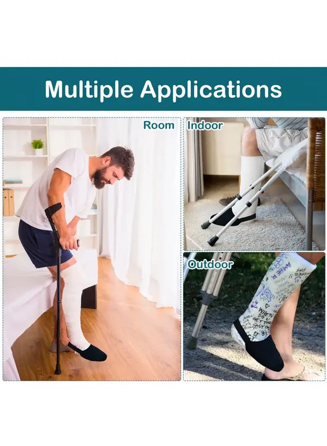 Black Gypsum Splint Replacement Sleeve Breathable Toe Stabilizer for Rehabilitation and Sports Protection - Image 2
