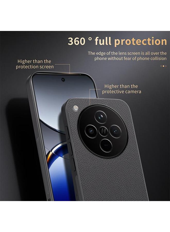 اس-توب جراب هاتف مغناطيسي من الجلد من HUIYI لهاتف OPPO Find X8 - Image 4