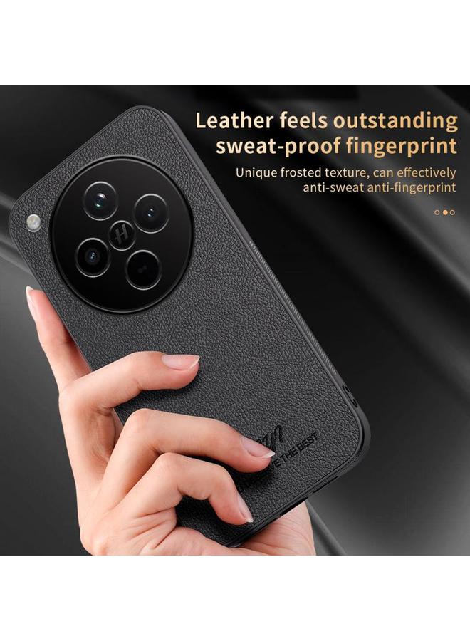 اس-توب جراب هاتف مغناطيسي من الجلد من HUIYI لهاتف OPPO Find X8 - Image 3