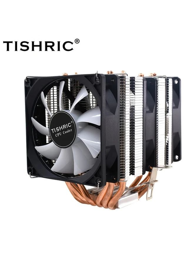 2 Fan RGB CPU Cooler For Intel LGA 2011 1366 1700 AMD 1156 With Heat Pipes High Performance Cooling - Image 4
