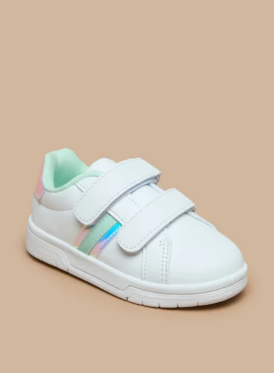 فلورا بيلا من شو إكسبرس Colourblock Sneakers with Hook and Loop Closure