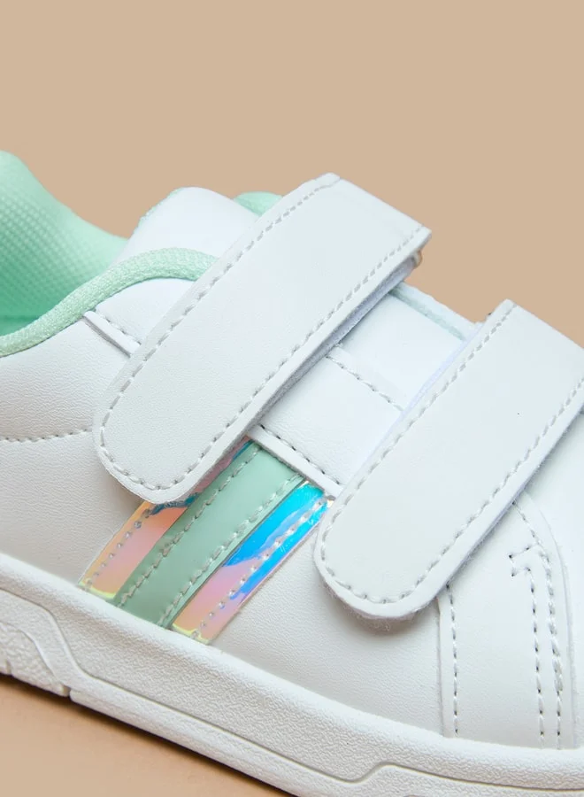 فلورا بيلا من شو إكسبرس Colourblock Sneakers with Hook and Loop Closure