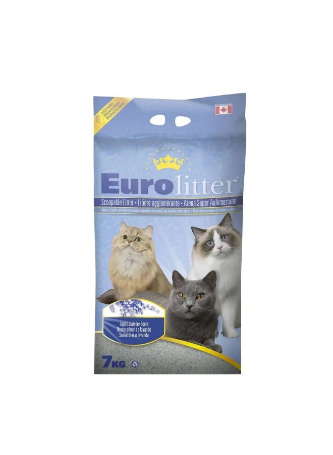 Eurolitter - Premium Cat Litter- 7KG / Lavander