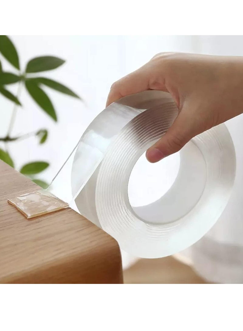 SKY-TOUCH 3m Magic Adhesive Tape Washable Waterproof Double Sided Mounting Transparent Acrylic - Image 4