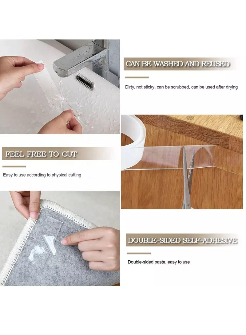 SKY-TOUCH 3m Magic Adhesive Tape Washable Waterproof Double Sided Mounting Transparent Acrylic - Image 5