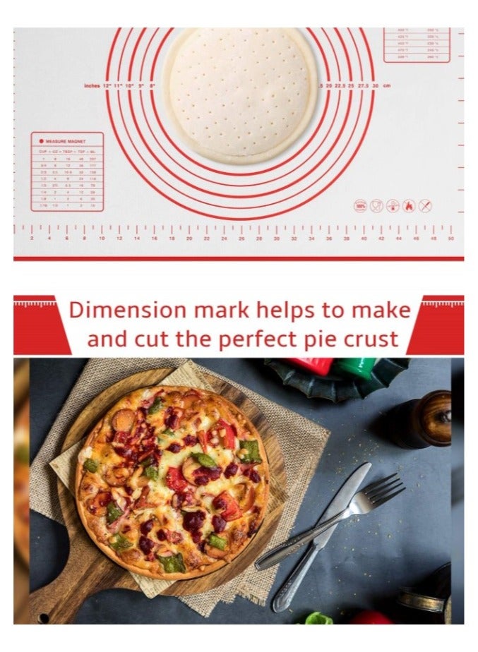 Baking Mat Non-Stick Silicon Rolling Pastry Mat, 60 * 40cm Silicon - Image 4