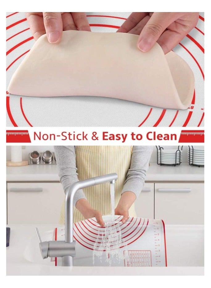 Baking Mat Non-Stick Silicon Rolling Pastry Mat, 60 * 40cm Silicon - Image 3