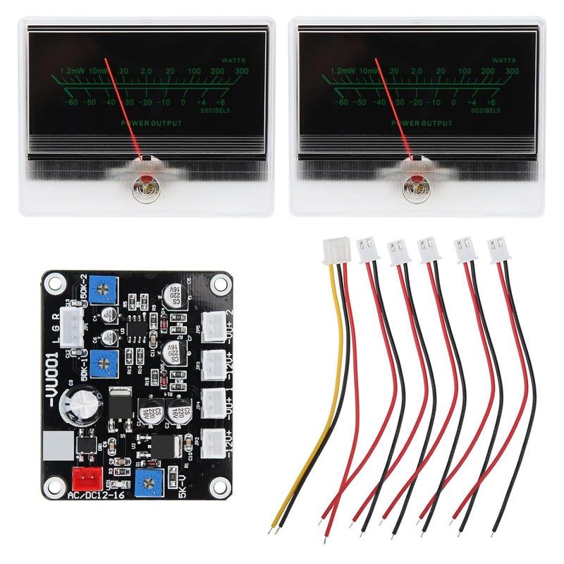 2Pcs TS DBP90B VU Meter Kit with ABS Case Backlight Driver Board for DIY Car Home Audio - Image 2