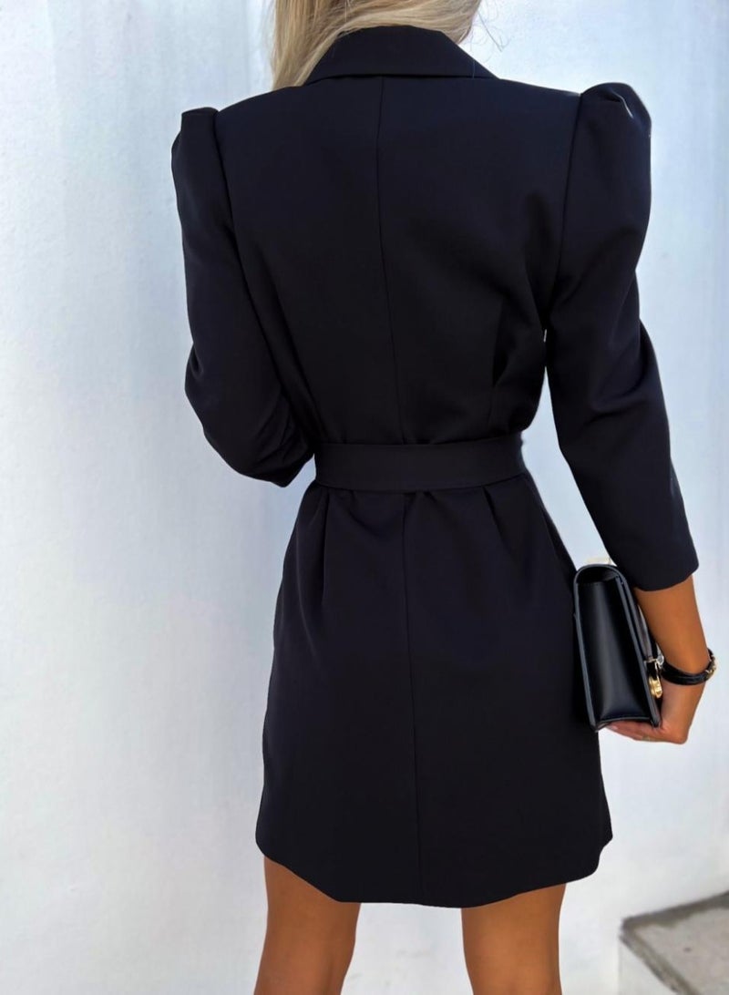 Shougu New Suit Jacket Dress With Belt  - Image 2