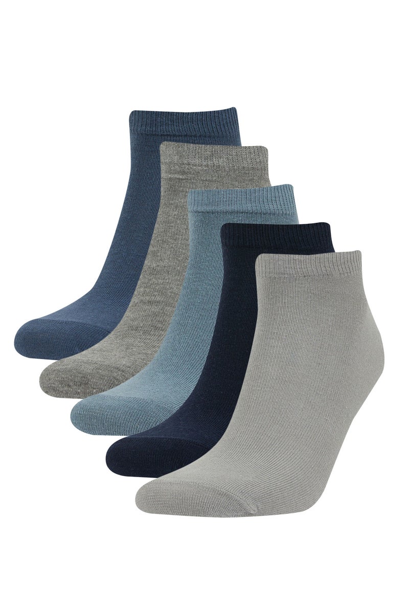 DeFacto Man 5 Piece Cotton Ankle Socks  - Image 1
