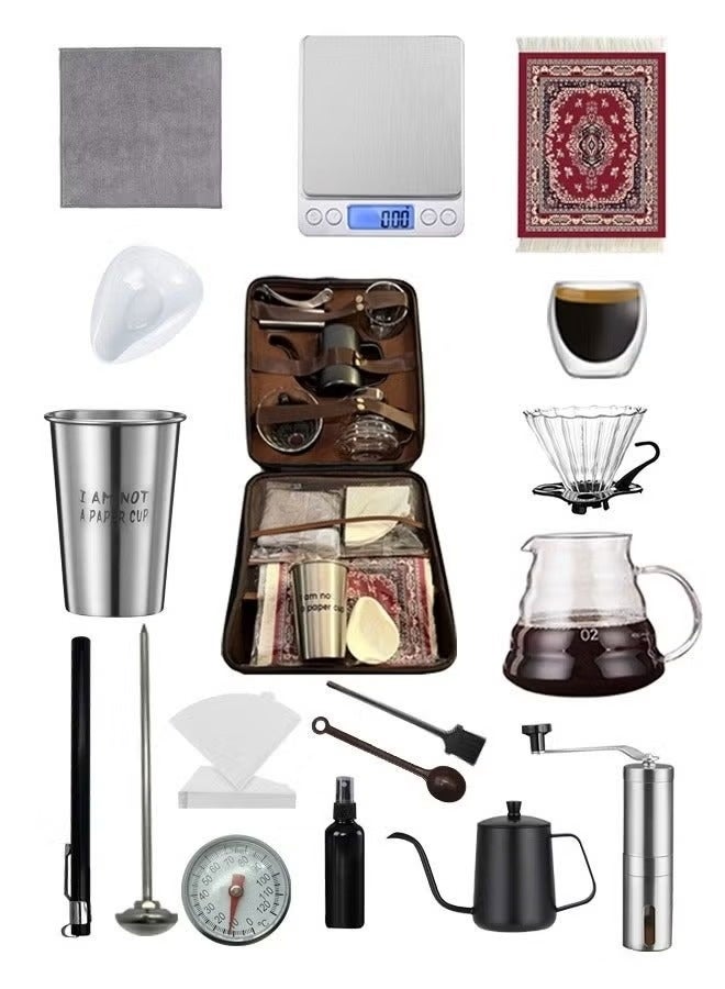 SMART FITTER 15-in-1 Coffee Kit – Portable Drip Coffee Maker Set with Travel Bag, All-in-One 15-Piece Coffee Brewing Set - Image 2