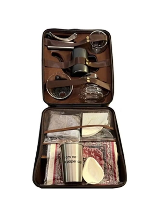 SMART FITTER 15-in-1 Coffee Kit – Portable Drip Coffee Maker Set with Travel Bag, All-in-One 15-Piece Coffee Brewing Set - Image 4