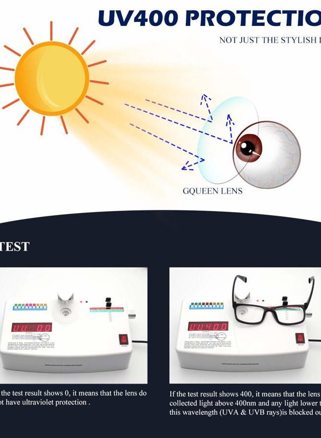 GQUEEN Fashion Glasses Non Prescription Fake Glasses for Women Men Clear Lens Square Transparent, 201582 - Image 5