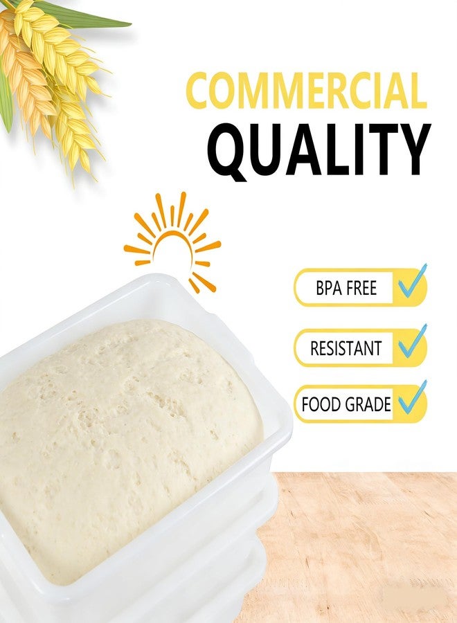 Yesdate Pizza Dough Proofing Box, Pack of 3 Stackable BPA-Free Trays with Covers, Perfect as a Bread Proofing Box and Dough Container - Image 3