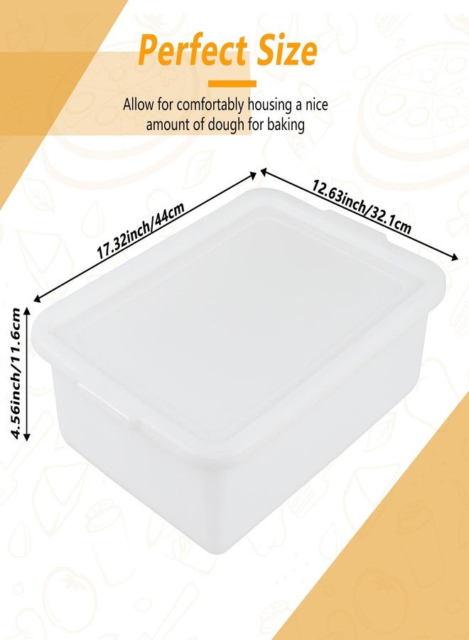 Yesdate Pizza Dough Proofing Box, Pack of 3 Stackable BPA-Free Trays with Covers, Perfect as a Bread Proofing Box and Dough Container - Image 2