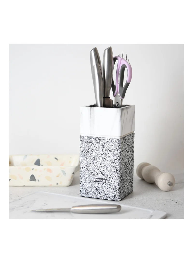 فيسمان Knife Stand with Removable Bristles 23cm, Plastic, Universal Knife Organizer