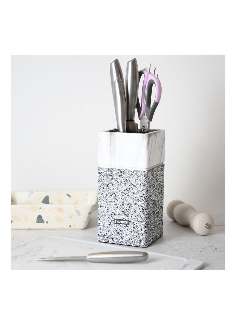 Fissman Knife Stand with Removable Straw 23cm, Plastic, Universal Knife Organizer  - Image 1