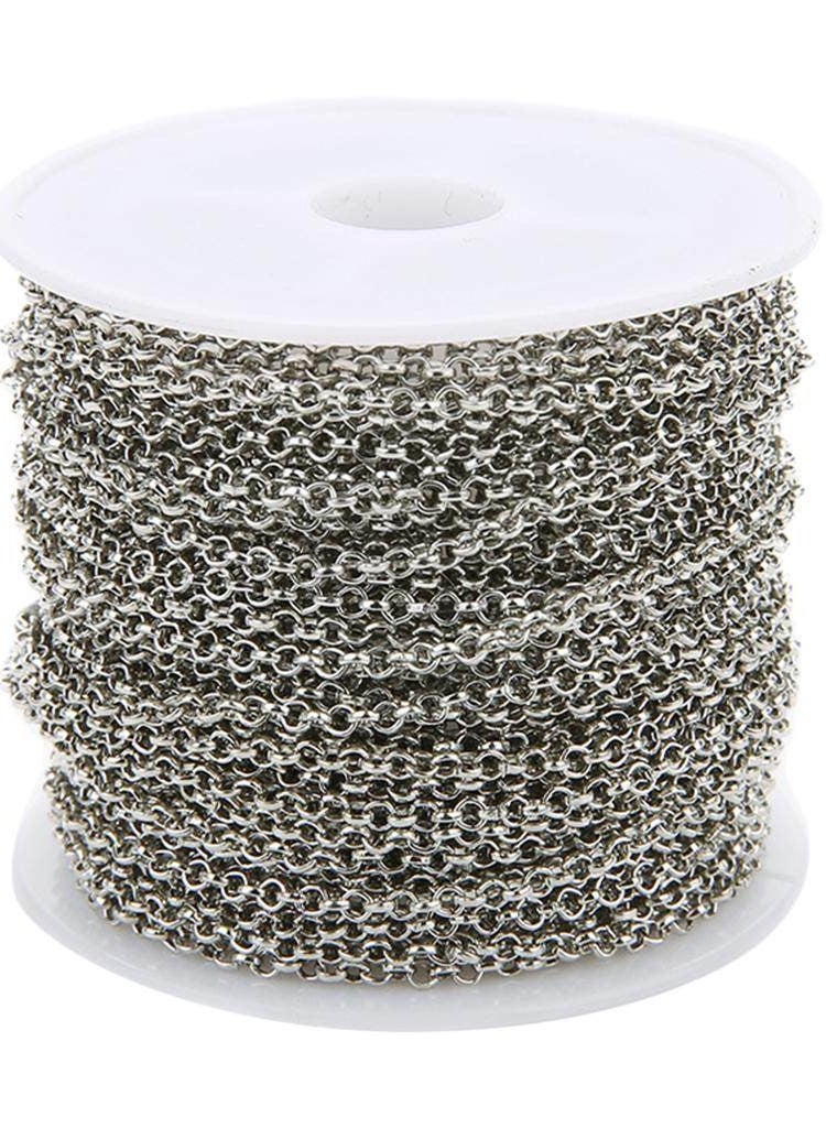 Silver Chain For Accessories Making 5 meter total length
