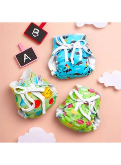 Superbottoms Dry Feel Padded Langot - Pack Of 3- Cotton Langot |Cloth Nappy With Gentle Elastics & A Superdryfeel Layer On Top (Day Dreamer Collection, Unisex Baby,Size 2 (Fits 5-10 Kg)  - Image 2