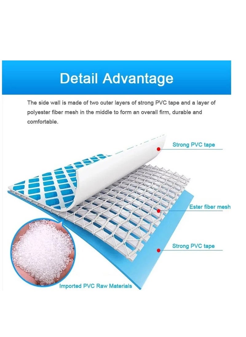 INTEX Superior Strength And Longer Durability Sturdy Rectangular Unisex Frame Swimming Pool Blue Summer Fun Water Play 260x160x65cm - Image 5