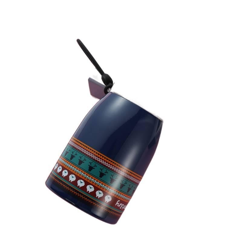 قارورة مياه معزولة، ستانلس ستيل، 360 ml، أزرق من الستانلس ستيل باللون الأزرق - Image 1