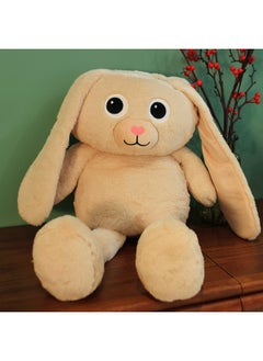 Ins Net Red Pull Pull Rabbit Plush Toy Monkey Elephant Doll Doll Girl-Color:Brown Rabbit-Height:75CM
