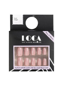 loca Loca Small Nails -N1-Oval shape pink color  - Image 1