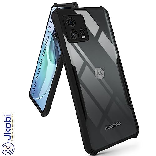 Jkobi Back Cover Case for Motorola Moto G72 5G (Shockproof with Polycarbonate Clear Panel | Professional Black) - Image 4