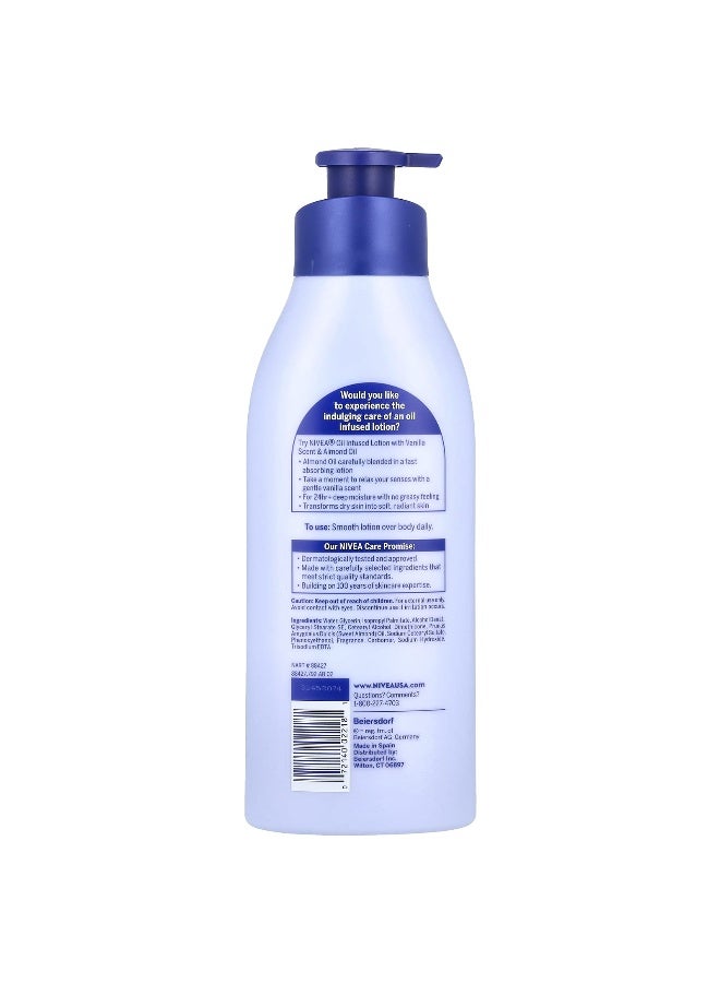 Nivea Nivea, Oil Infused Lotion, Vanilla & Almond Oil, 16.9 fl oz (500 ml)  - Image 2